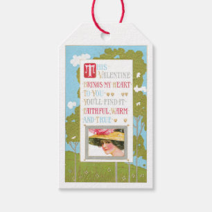 Antique Valentine Lady Geschenkanhänger