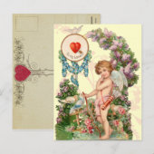 Antique Valentine Postkarte (Vorne/Hinten)