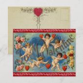 Antique Valentine Postkarte (Vorne/Hinten)