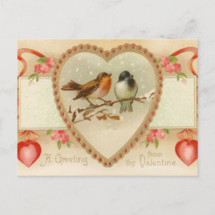 Antique Valentine Postkarte