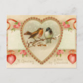Antique Valentine Postkarte (Vorderseite)