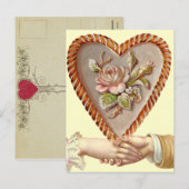 Antique Valentine Postkarte (Vorne/Hinten)