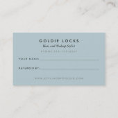 Antique Vanity Hair Makeup Salon Business Cards Empfehlungskarte (Rückseite)