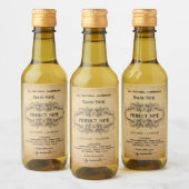 Antique Vertical Apothecary Style Labels Weinetikett (Flaschen)