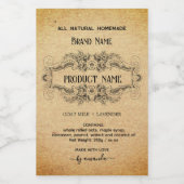 Antique Vertical Apothecary Style Labels Weinetikett (Einzelnes Label)