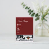 ANTIQUE VESSEL Seereise ,Ruby Red Schwarz-weiß Visitenkarte (Stehend Vorderseite)