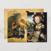 ANTIQUE VINEYARD GRAPEN UND WEIN PARTY EINLADUNGSPOSTKARTE (Vorne/Hinten)