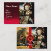 ANTIQUE VINEYARD GRAPEN WEIN VERMUTEN ROTEN WAX SI VISITENKARTE (Vorne/Hinten)