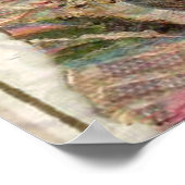 Antique Vintage Couple Rose Girl Poster (Ecke)