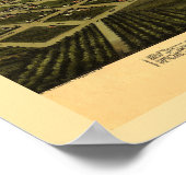 Antique Vintage Map Ardmore Oklahoma 1891  Poster (Ecke)