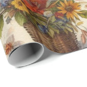 Antique Watercolor Ephemera Autumn  Geschenkpapier (Rolleneckpunkt)