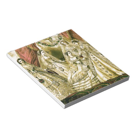 Antique Wedding Bridal Notizblock (angewinkelt)