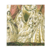 Antique Wedding Bridal Notizblock (Vorderseite)