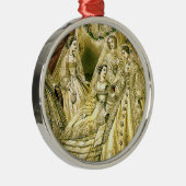 Antique Wedding Bridal Ornament Aus Metall (Rechts)