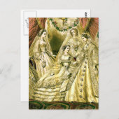 Antique Wedding Bridal Postkarte (Vorne/Hinten)