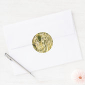 Antique Wedding Bridal Runder Aufkleber (Umschlag)