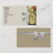 Antique Wedding Bridal Visitenkarte (Vorne/Hinten)