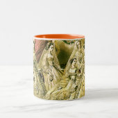 Antique Wedding Bridal Zweifarbige Tasse (Mittel)