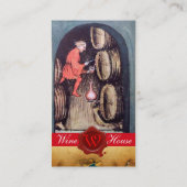 ANTIQUE WEINKELLE ROTE WAX SIEGEL MONOGRAM VISITENKARTE (Rückseite)