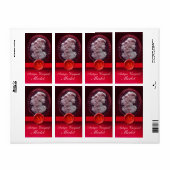 ANTIQUE WEINLADY UND GRAPEN ROTES WAX-SIEGEL (Vorne)