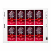 ANTIQUE WEINLADY UND GRAPEN ROTES WAX-SIEGEL (Vorne)