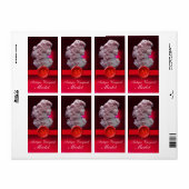 ANTIQUE WEINLADY UND GRAPEN ROTES WAX-SIEGEL (Vorne)