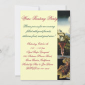 ANTIQUE WEINWEINWEINWEIN - PARTY AUSPROBIEREN EINLADUNG (Rückseite)