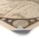 Antique World Map, 1799 (Thomas Kitchen) Poster (Ecke)