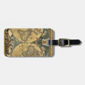 Antique World Map erschüttert #2 Gepäckanhänger (Vorderseite horizontal)