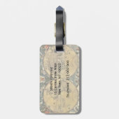 Antique World Map erschüttert #2 Gepäckanhänger (Rückseite vertikal)