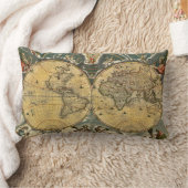 Antique World Map erschüttert #2 Lendenkissen (Decke)