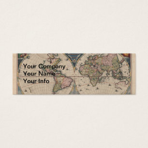 Antique World Map: Historische Kartographie Kunst