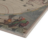 Antique World Map: Historische Kartographie Kunst Schneidebrett (Ecke)
