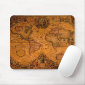 ANTIQUE World MAP Mousepad (Mit Mouse)