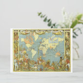 Antique World Map of the British Empire, 1886 (Stehend Vorderseite)