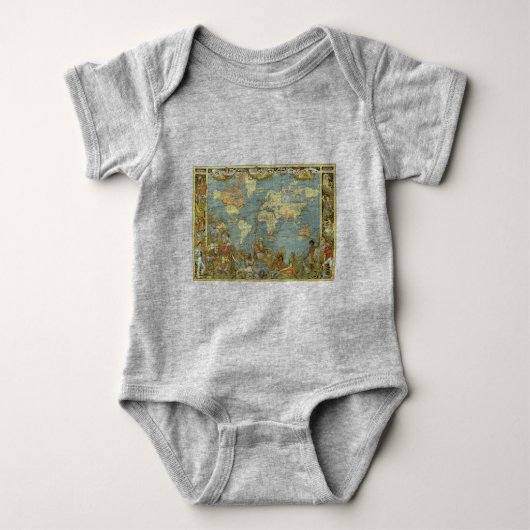 Antique World Map of the British Empire, 1886 Baby Strampler (Vorderseite)