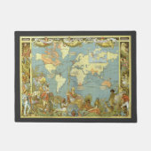 Antique World Map of the British Empire, 1886 Fußmatte (Vorderseite)