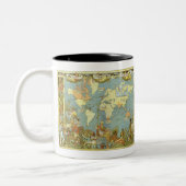Antique World Map of the British Empire, 1886 Kaffeetasse (Links)