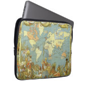 Antique World Map of the British Empire, 1886 Laptopschutzhülle (Vorne Rechts)