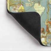 Antique World Map of the British Empire, 1886 Mousepad (Ecke)
