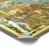 Antique World Map of the British Empire, 1886 Poster (Ecke)