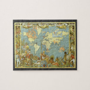 Antique World Map of the British Empire, 1886 Puzzle