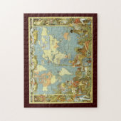 Antique World Map of the British Empire, 1886 Puzzle (Vertikal)