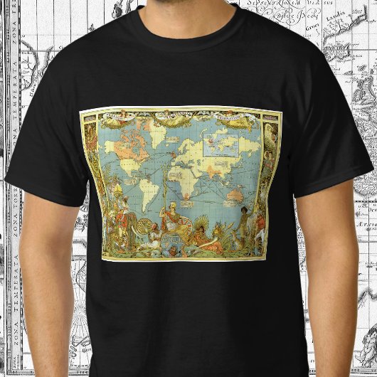 Antique World Map of the British Empire, 1886 T-Shirt