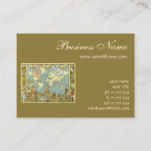 Antique World Map of the British Empire, 1886 Visitenkarte (Vorderseite)