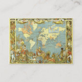 Antique World Map of the British Empire, 1886 Visitenkarte (Rückseite)