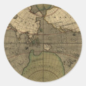 Antique World Map Stickers (Vorderseite)