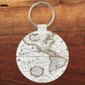 Antique World Map von Hendrik Hondius, 1630 Schlüsselanhänger (Vorderseite)