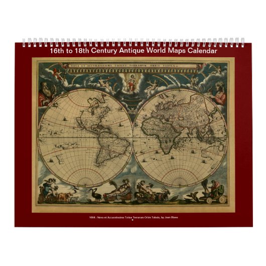 Antique World Maps - 16. bis 18. Jahrhundert Kalender (Titelbild)