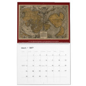 Antique World Maps - 16. bis 18. Jahrhundert Kalender (Mär 2027)